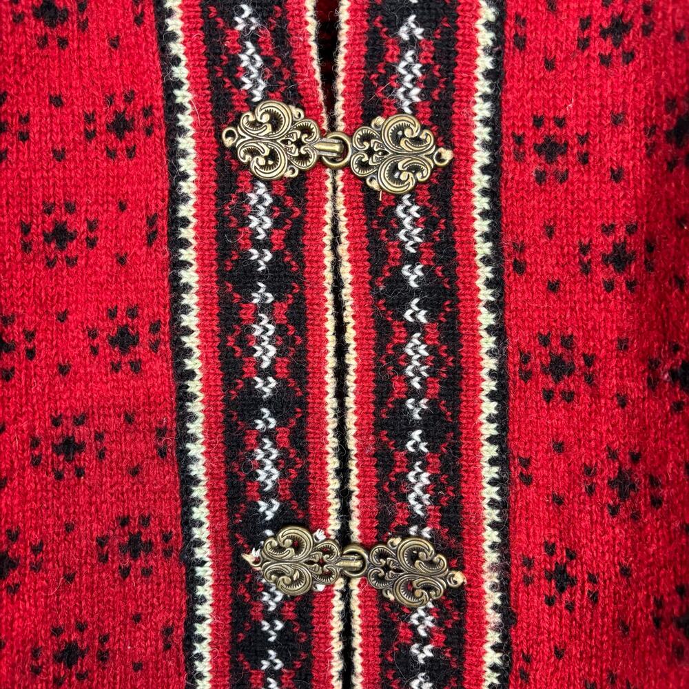 Telluride Clothing Co 100% wool Nordic pattern grandmacore size Medium - Picture 4 of 6